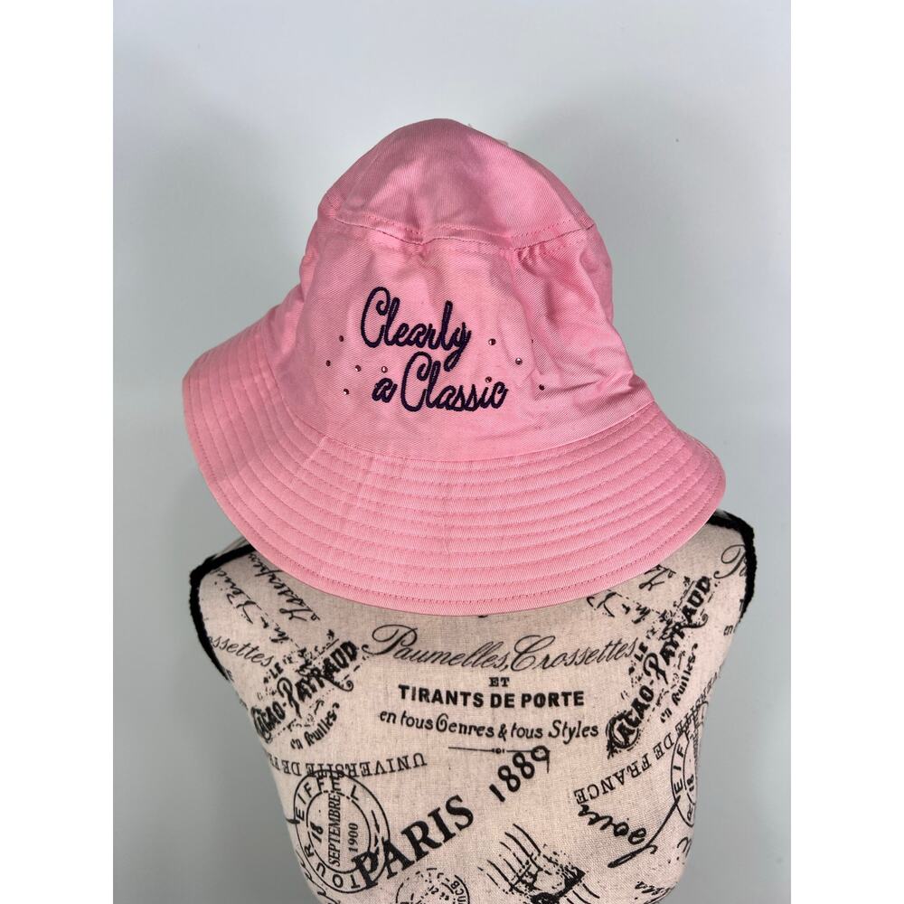 NWT Clearly A Classic Pink Bucket Hat